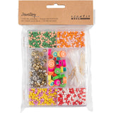 Creativ company boîte créative à bijoux, mélange de fruits, env. Plus de 1600 pièces, couleurs vives, 1 boîte