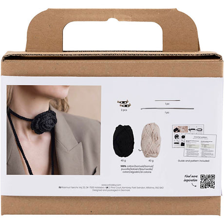 Creativ Company mini sac haken hobbyset avec roos