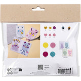 Creativ company mini hobby set décoration, échantillon de collage, bleu pastel, vert pastel, rose pastel, violet pastel, 1 boîte