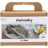 Creativ Company Mini Hobbyset broderie Servit Dusty Green