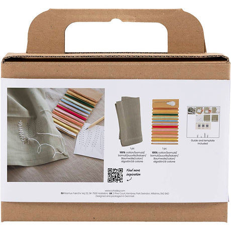 Creativ Company Mini Hobbyset broderie Servit Dusty Green