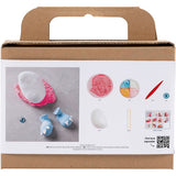 Creativ company mini kit de loisirs sculptant, monstre Freddy, rose fluo, 1 boîte