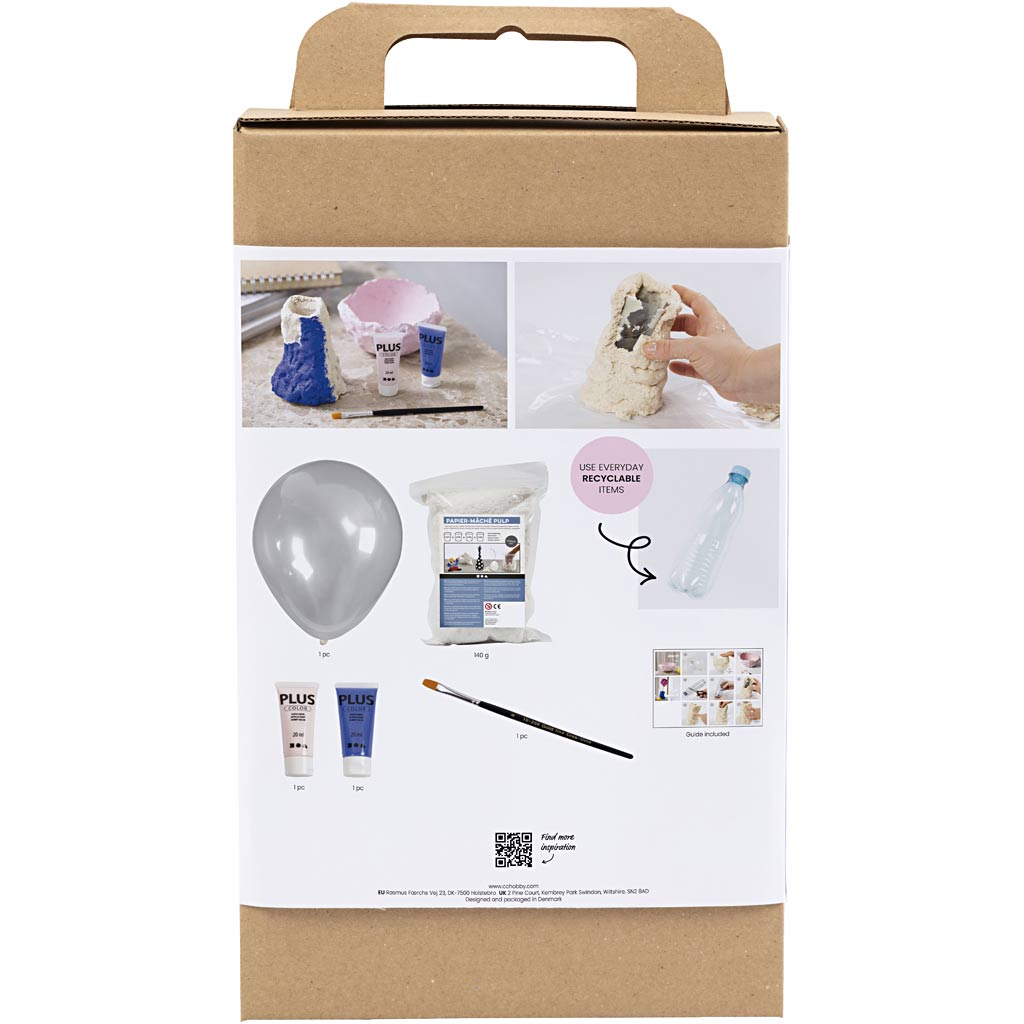 Creativ company kit de modélisme, vase et bol, 1 boîte