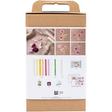 Creativ company hobby set papier crépon, fleur, couleurs pastel, 1 boîte