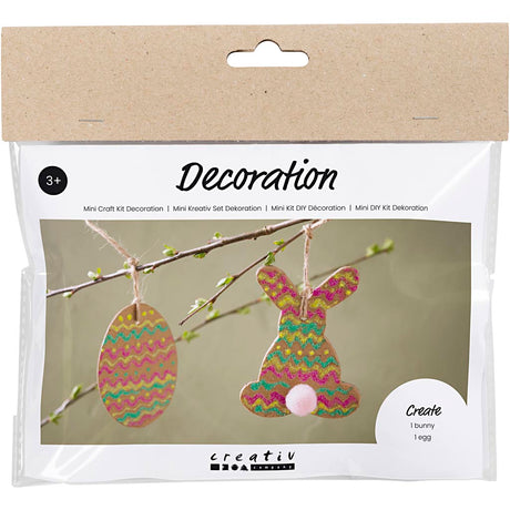 Creativ company mini hobby set décoration de figurines de Pâques