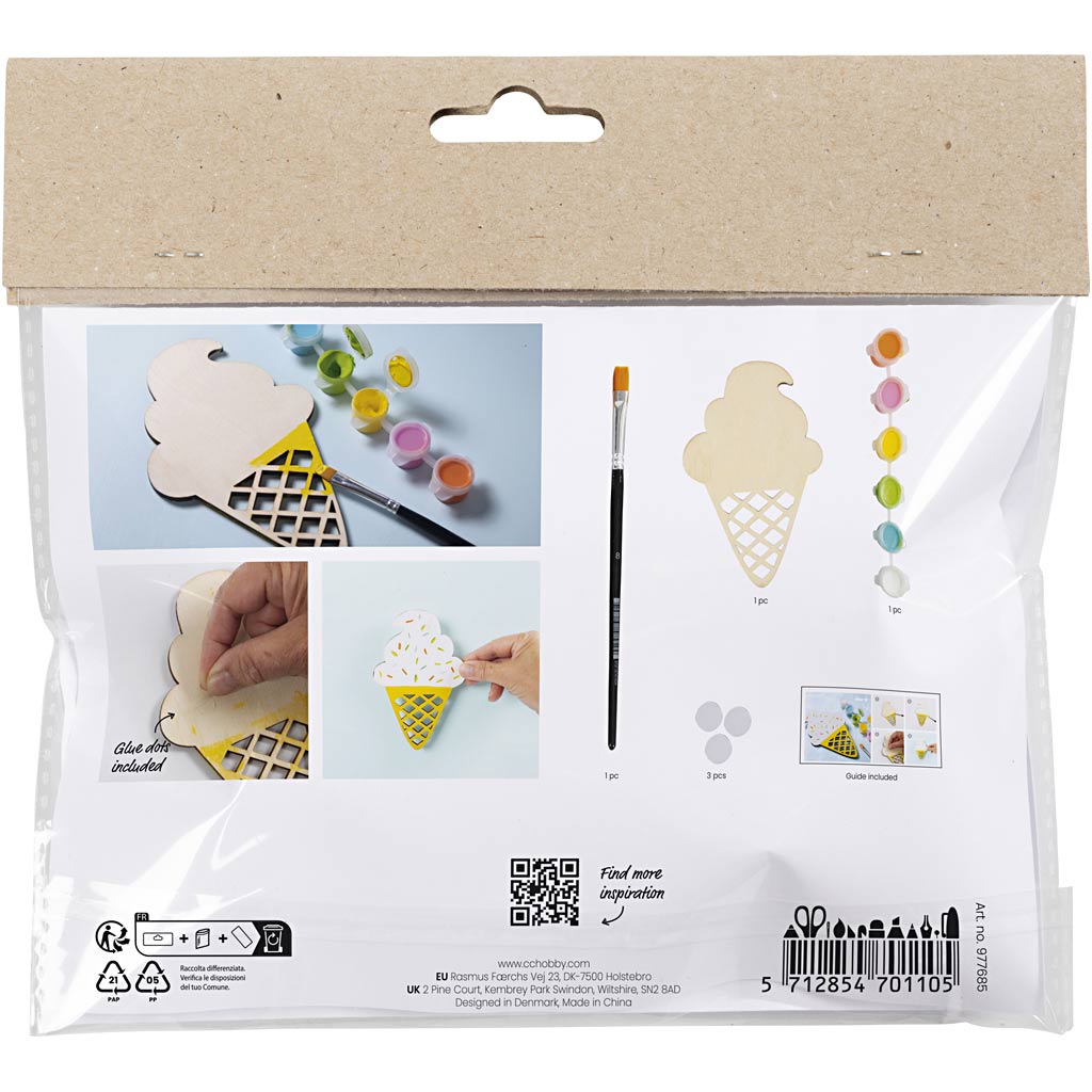 Https : www.cchobby.nl mini-hobbyset-painting-ice-cream-cone-various-colours-1-box