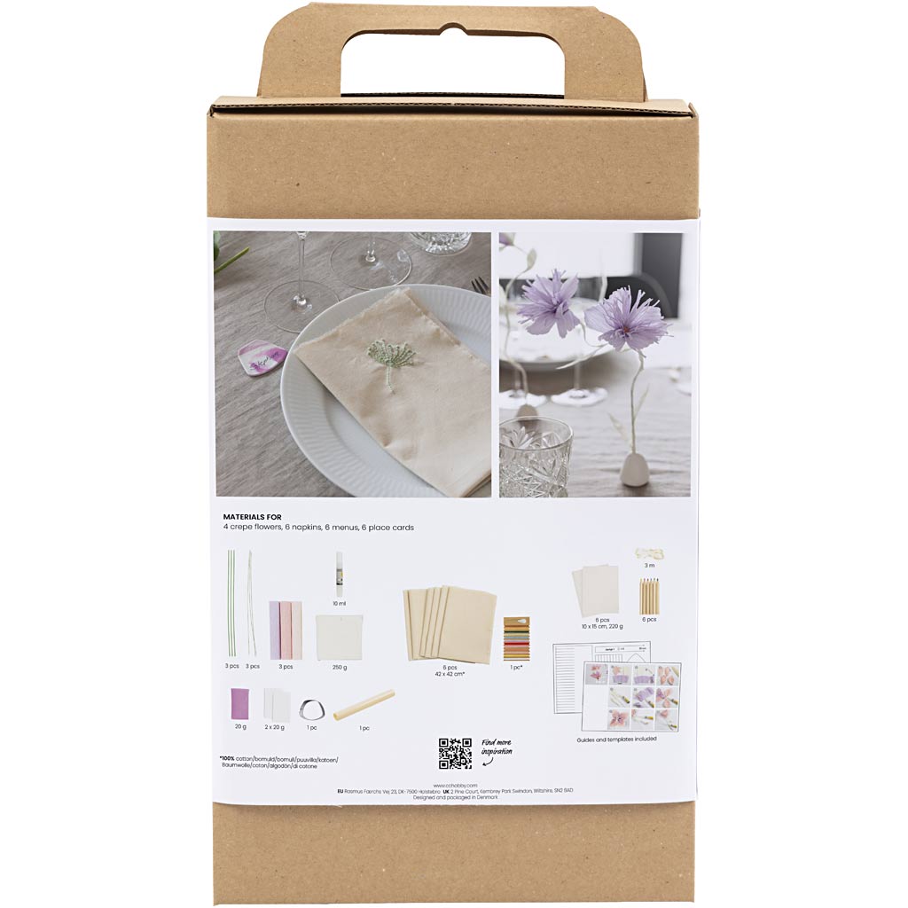 Creativ Company Hobbyset Table Decoration Couleurs pastel