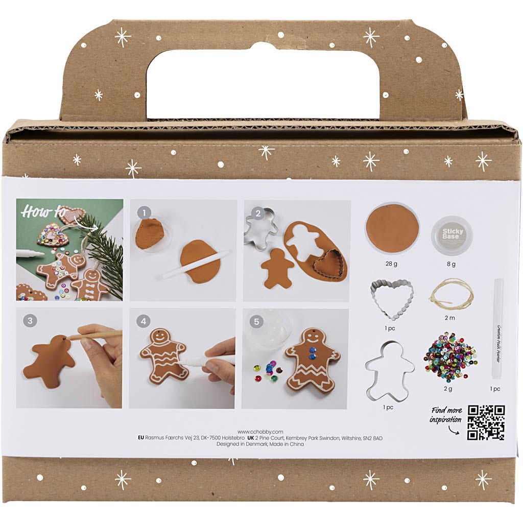 Creativ company kit de modélisme, petites figurines de gâteaux, marron moyen, 1 boîte