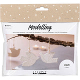Creativ company mini kit de loisirs sculptant, pigeons, blanc cassé, 1 boîte
