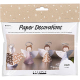 Creativ company mini hobby set décorations en papier, anges, différentes couleurs, 1 boîte