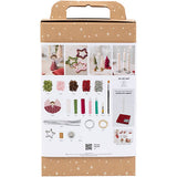 Creativ company hobby set décoration de table, anges, sapins de Noël, étoiles, différentes couleurs, 1 boîte