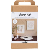 Creativ company hobby set paper art, cintres en papier, blanc cassé, 1 boîte