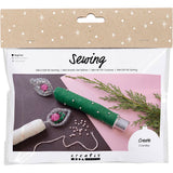 Creativ company mini kit de couture, bougies durables, 1 boîte