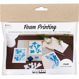 Creativ company mini hobby set impression mousse, carte avec motif, blanc, blanc cassé, 1 boîte