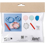 Creativ company mini hobby set sculpture, bols, bleu pastel, rose clair, 1 boîte