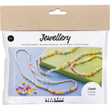 Creativ company mini hobby set bijoux, colliers et bracelet, différentes couleurs, 1 boîte