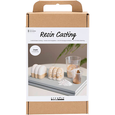 Creativ company hobby set résine coulée, figurine, beige, blanc cassé, 1 boîte