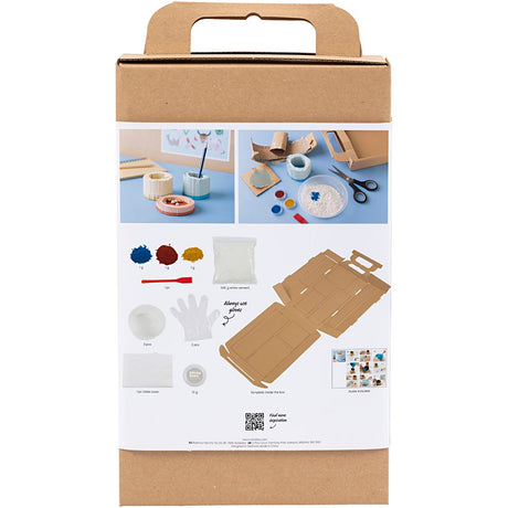 Entreprise créative https : www.cchobby.nl hobbyset-gieten-bakjes-blauw-rood-lichtgeel-1-doos