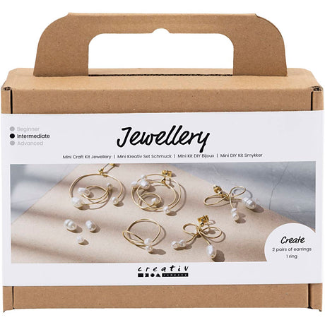 Société créative https : www.ccobby.nl mini-hobbyset-jewelry-earrings-metal-wire-gold-plate-1-box
