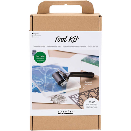 Boîte à outils d'impression sur gel Creativ company, 1 boîte