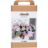 Creativ company hobby set fleurs en fil chenille couleurs pastel
