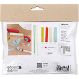 Creativ company mini hobby set papier crépon, fleurs en papier crépon, couleurs pastel, 1 boîte