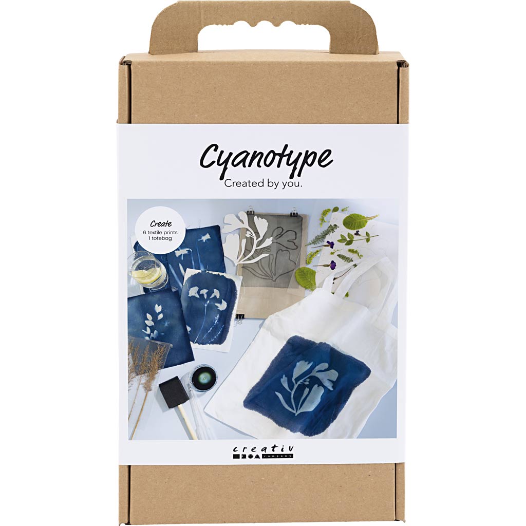 Creativ company hobby set cyanotype, textile, bleu, 1 boîte