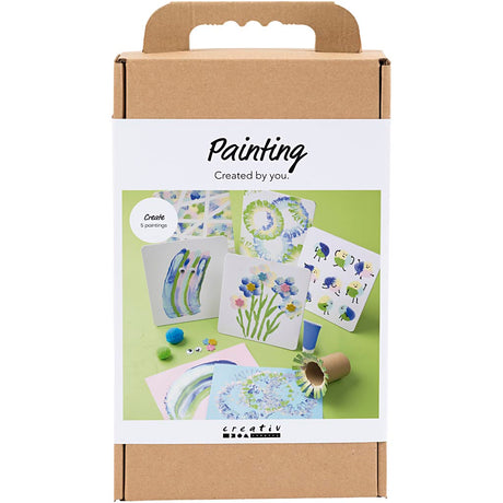 Ensemble de loisirs créatifs pour la peinture de l'entreprise Creativ, différentes couleurs, 1 boîte