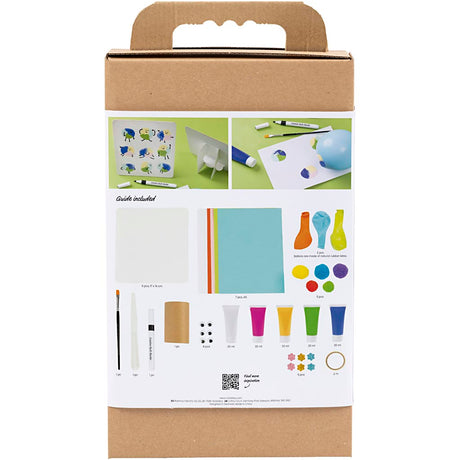 Ensemble de loisirs créatifs pour la peinture de l'entreprise Creativ, différentes couleurs, 1 boîte