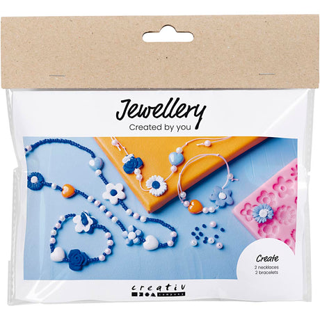 Creativ company mini hobby set bijoux, fleurs, différentes couleurs, 1 boîte