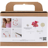 Creativ company mini hobby set bijoux, collier et bracelet, rose, 1 boîte