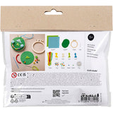 Creativ company mini hobby set broderie visages bleu et vert