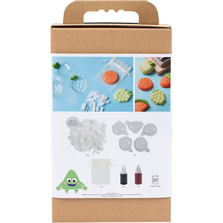 Creativ company kit de fabrication de savon, fruit, vert, orange, 1 boîte