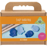 Creativ company kit de fabrication de savon, animaux marins, bleu, 1 boîte