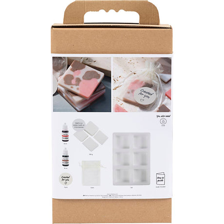 Creativ company kit de bricolage pour la fabrication de savon, carré, 1 boîte