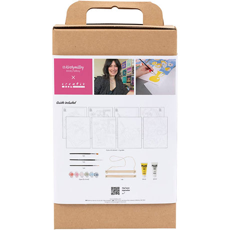 Creativ company – ensemble de couleurs, peinture par numéros, peinture acrylique, 1 boîte