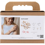 Creativ company mini hobby set bijoux, colliers et bracelet, rose, 1 boîte