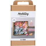 Creativ company hobby set modelage, fleurs, couleurs pastel, 1 boîte