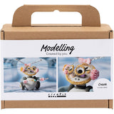 Creativ company mini hobby set robot modelage gris et rose