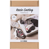 Creativ company Kit de loisirs créatifs pour moulage en résine, coquille de conque, noir, blanc, 1 boîte