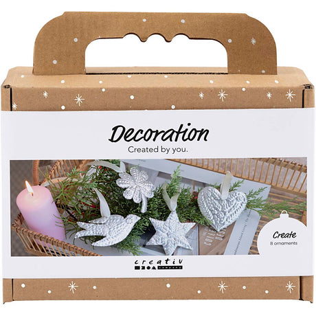 Creativ company mini hobby set décoration, décoration de Noël, métal argenté, 1 boîte