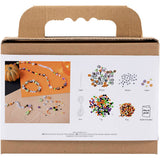 Creativ company mini hobby set bijoux, colliers et bracelets, couleurs d'Halloween, 1 boîte