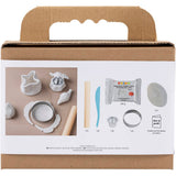 Creativ company mini hobby set modelage, chandelier avec coquillages, blanc cassé, 1 boîte