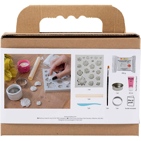 Creativ company mini kit de loisirs créatifs, photophores, rose, 1 boîte