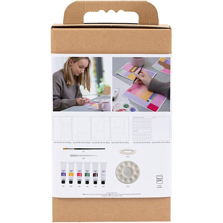Creativ company hobby set gouache, peintures, différentes couleurs, 1 boîte