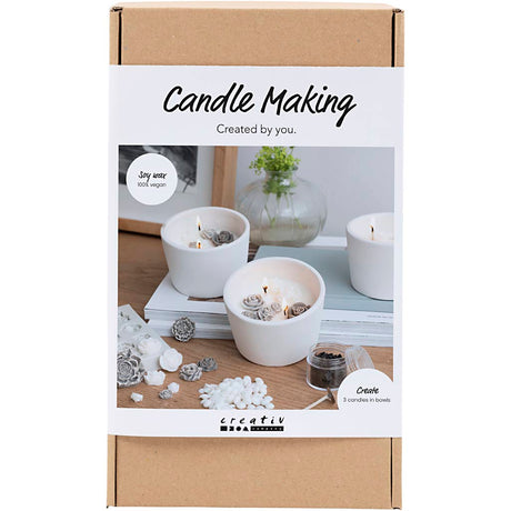 Creativ company hobby set fabrication de bougies, rose, beige, blanc, crème, 1 boîte