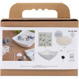 Creativ company mini kit de loisirs fabrication de bougies, coquillages, gris, blanc cassé, 1 boîte