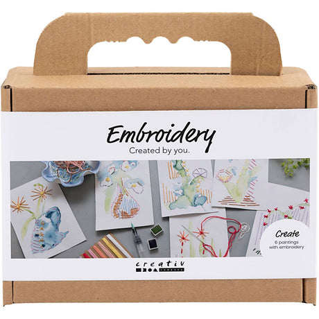 Société créative https : www.cchobby.nl mini-hobbyset-embroidery-paintings-with-embroidery-various-colors-1-box