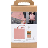 Creativ company kit de broderie, sac de transport, rose clair, 1 boîte