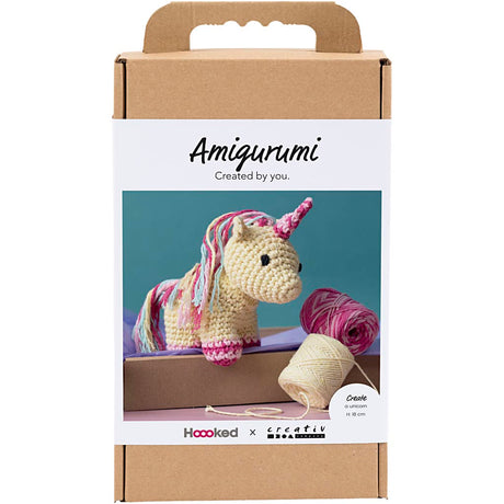 Creativ company hobby set amigurumi, licorne, couleurs arc-en-ciel, 1 boîte